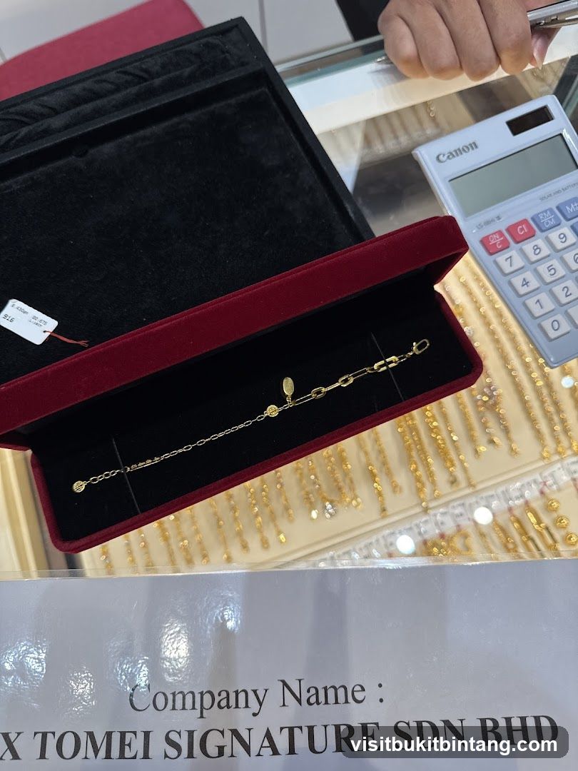 Gold Bracelet Display