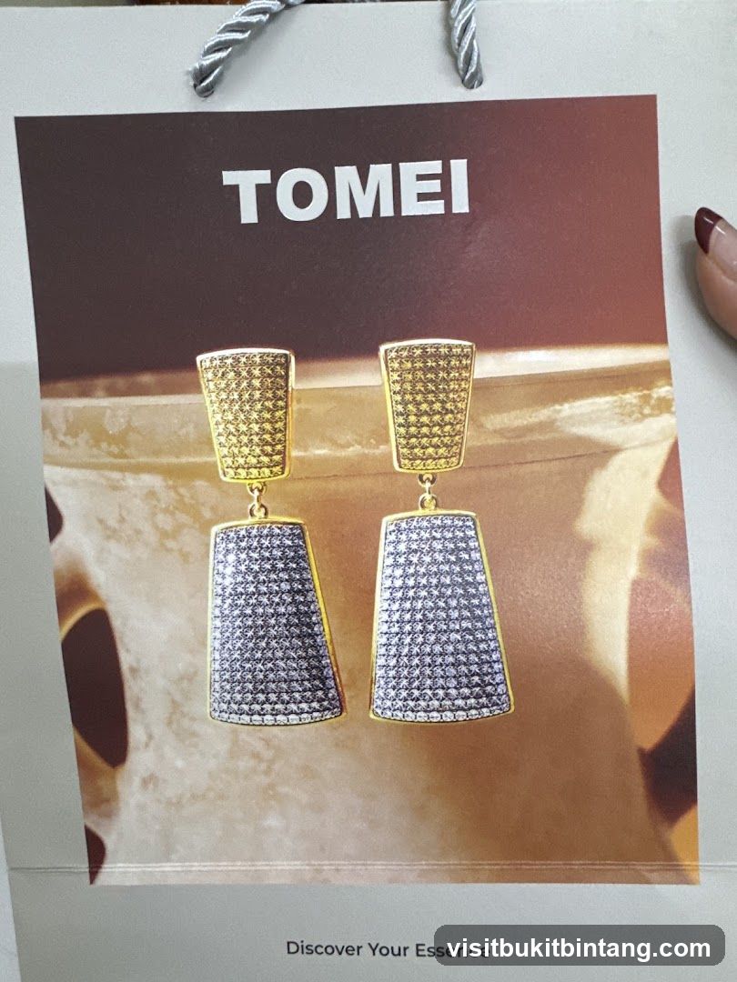 Tomei Earrings Advertisement