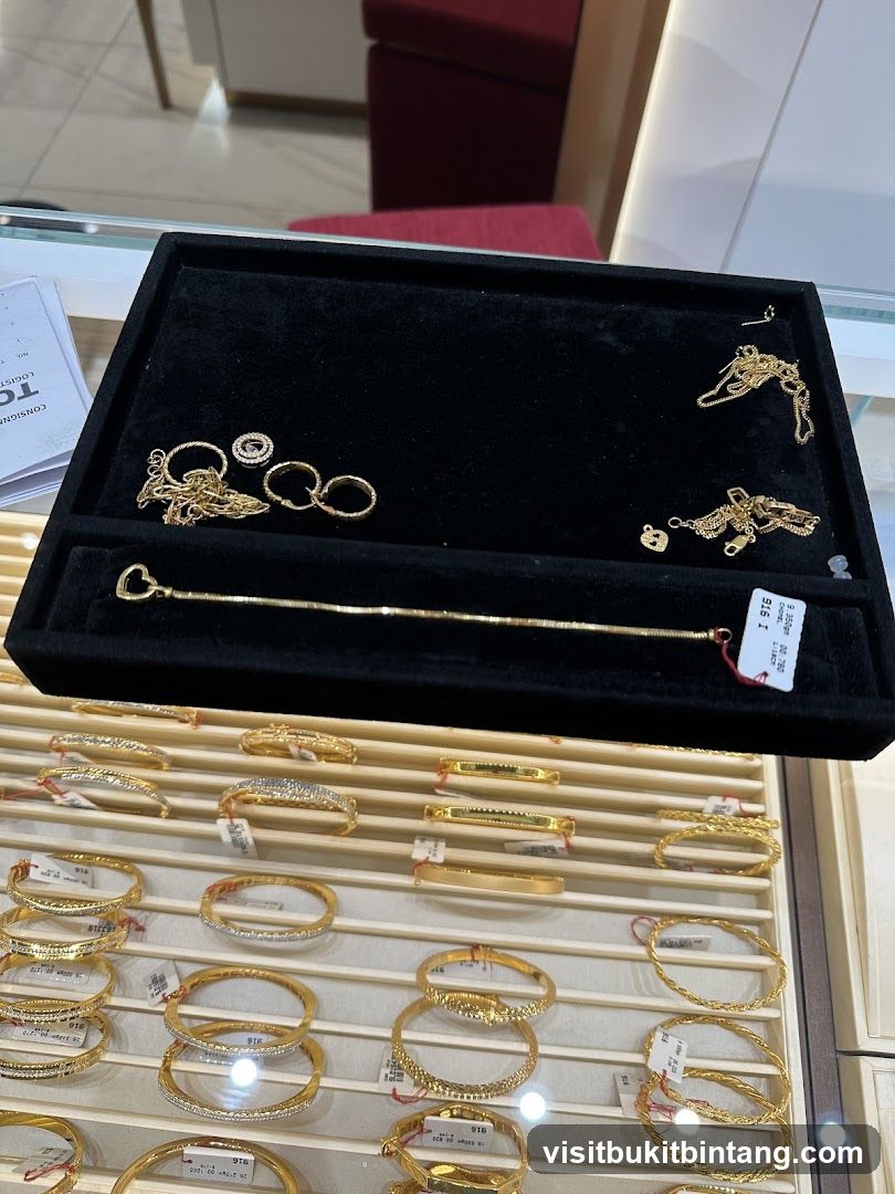 Gold Jewelry Display