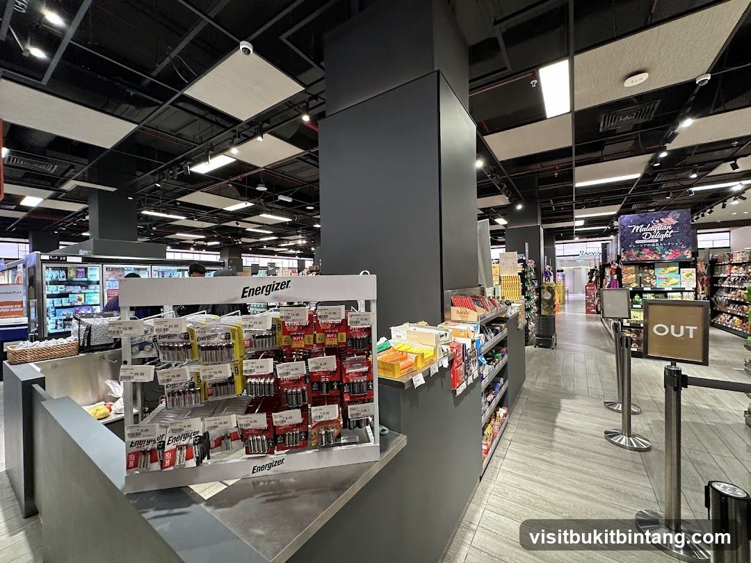 Store Interior with Battery Display