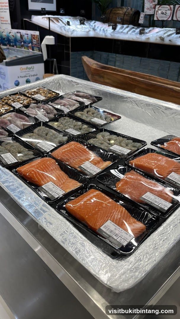 Pre-packaged Seafood Display