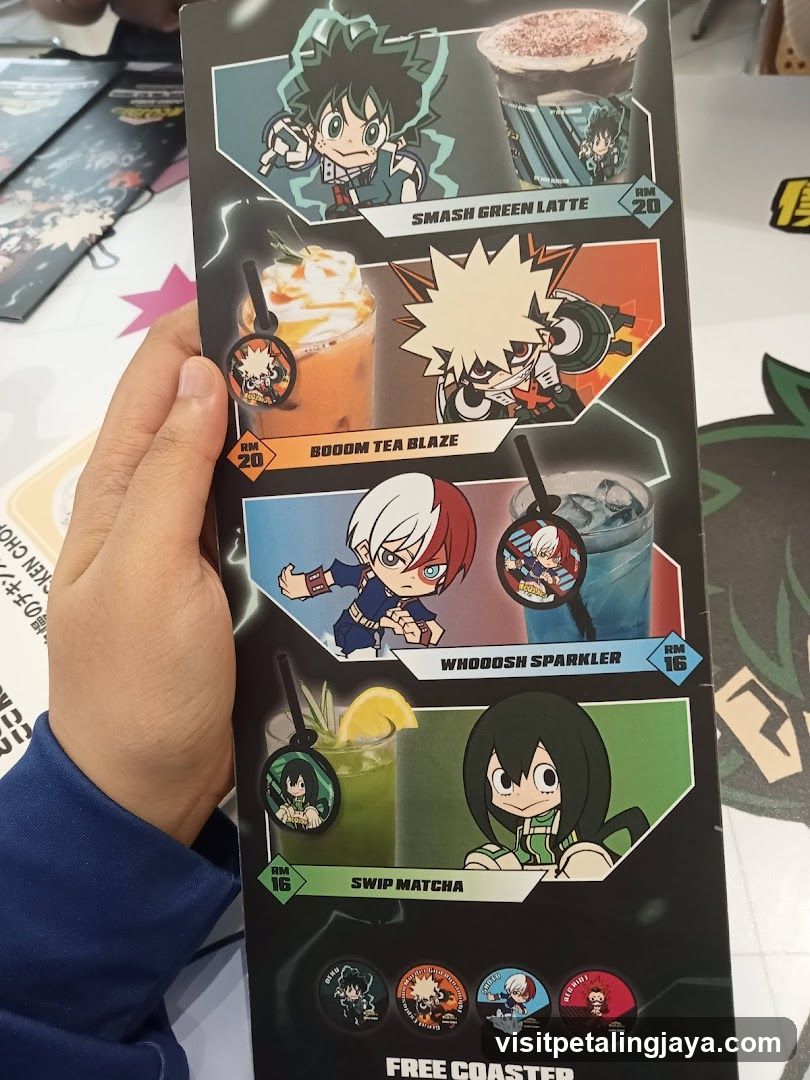 My Hero Academia Drink Menu