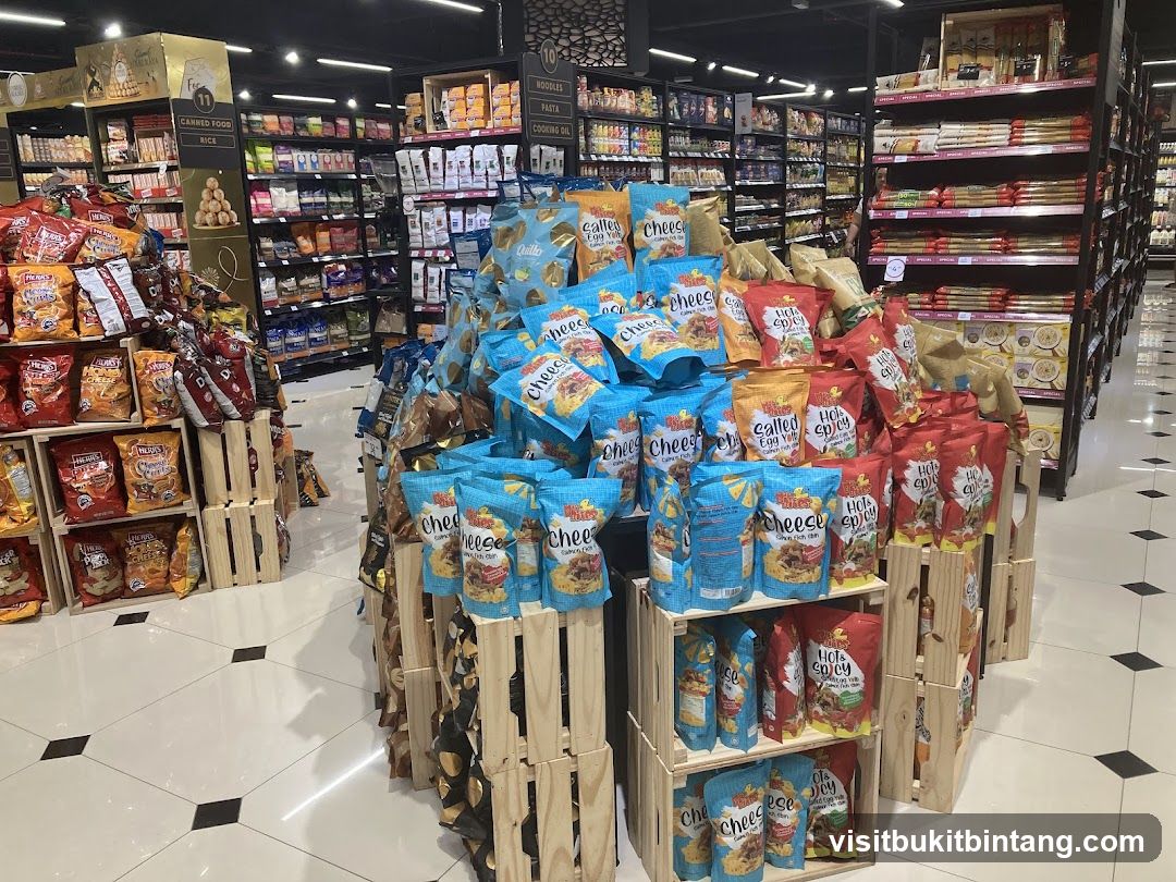 Snack Display in Grocery Store
