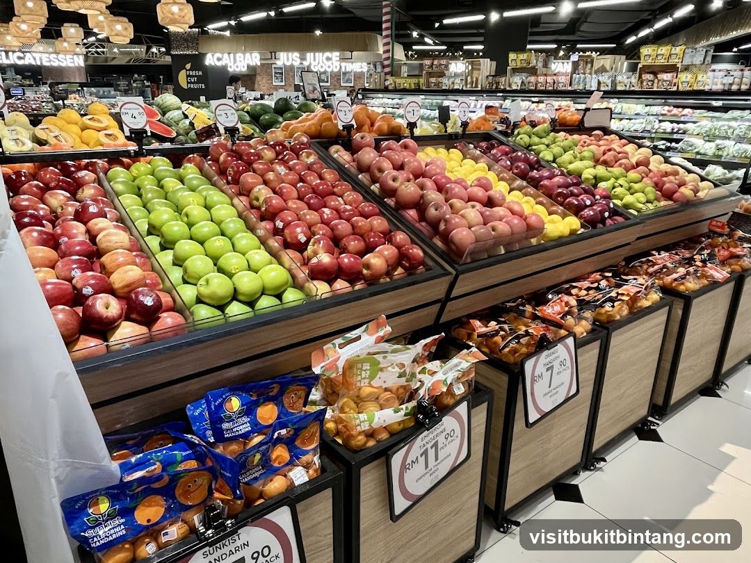 Fruit Display in a Supermarket