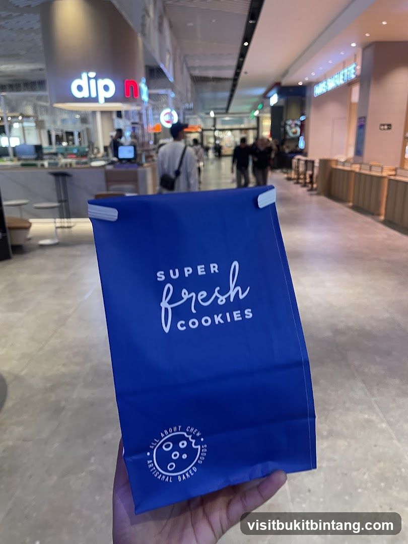 Blue cookie bag