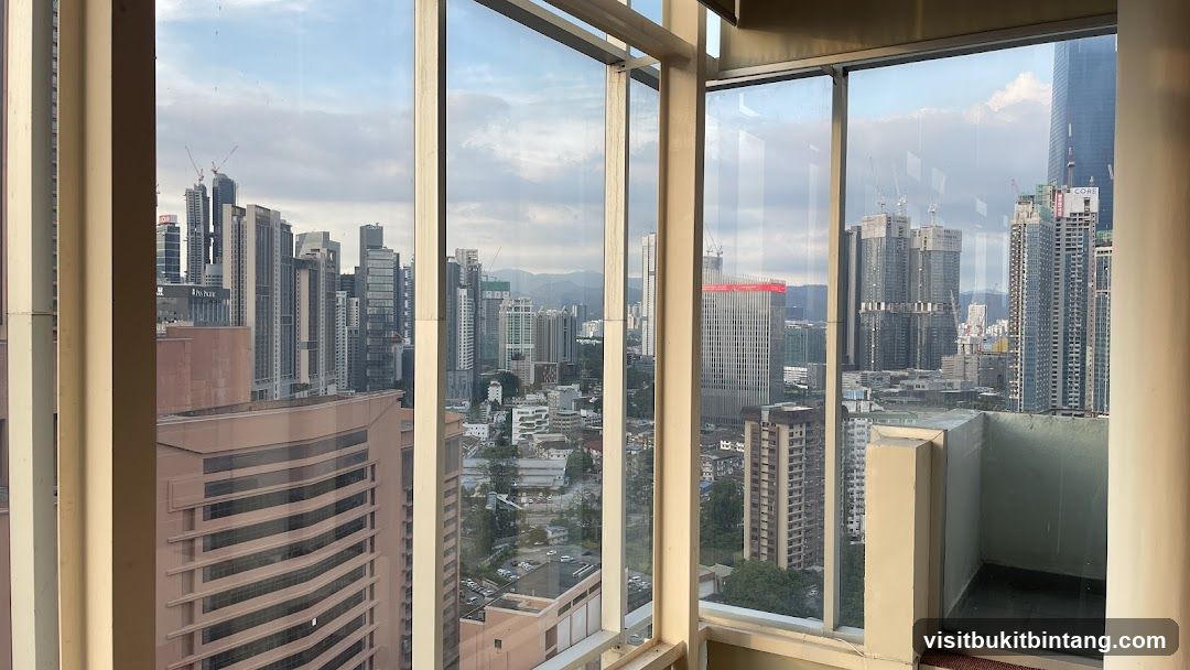 Cityscape View from a High-Rise Building