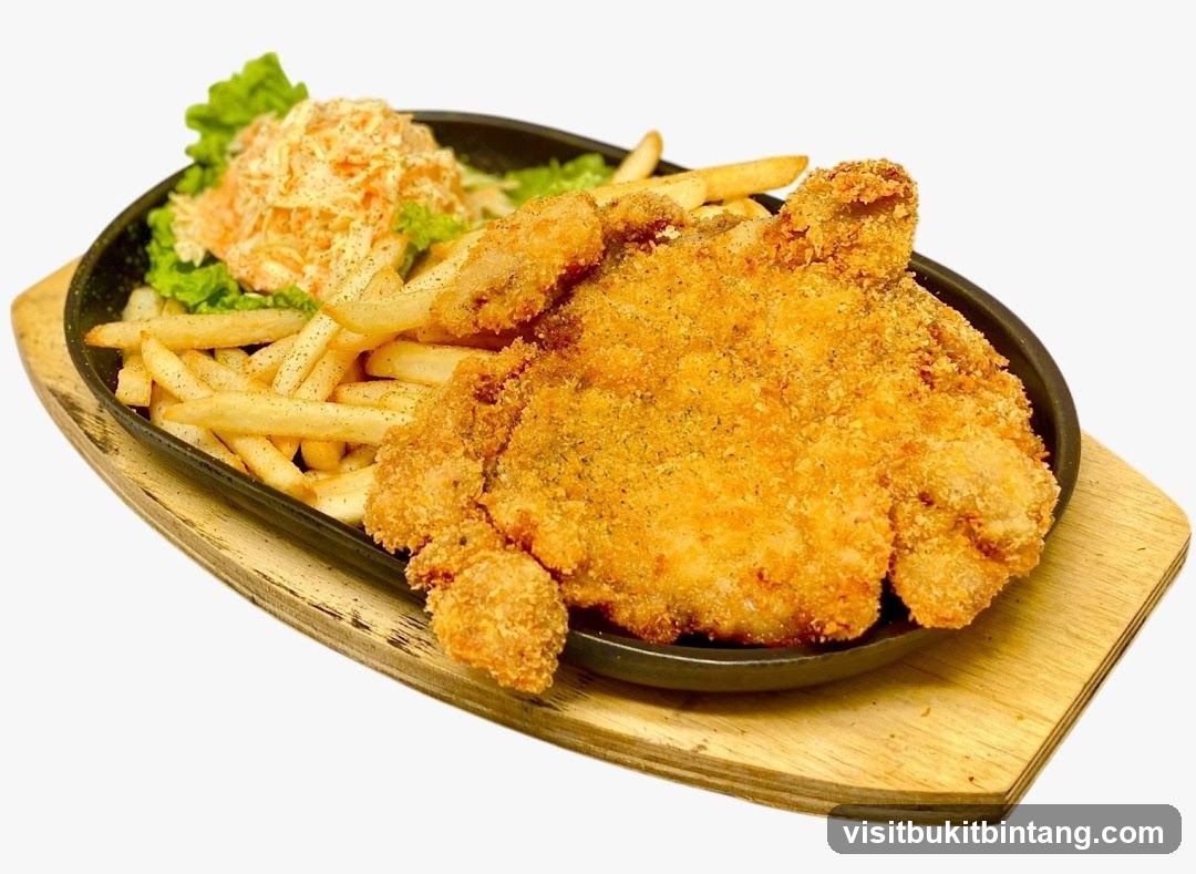 Fried Chicken with Fries and Coleslaw
