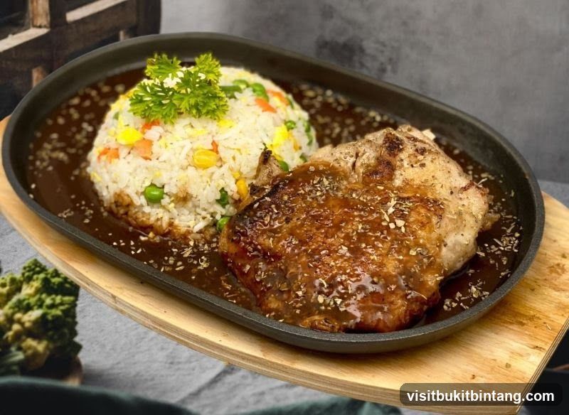 Sizzling Steak and Rice
