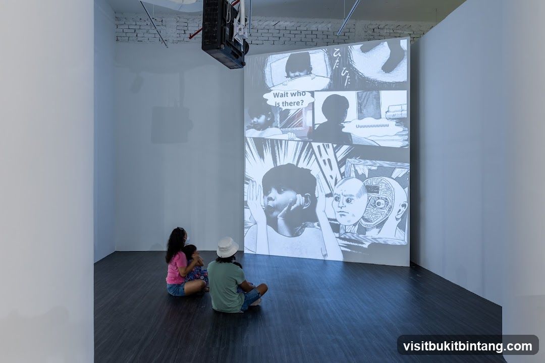 Art Installation with Projected Comic