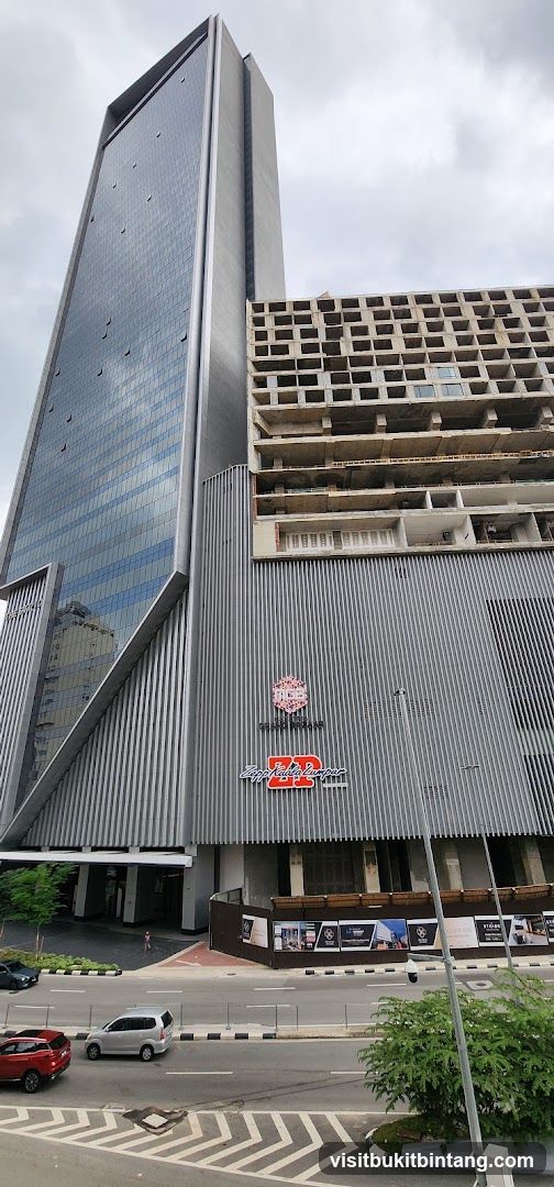 Modern Skyscraper with Construction