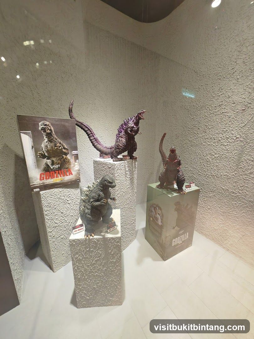 Godzilla Figurines Display