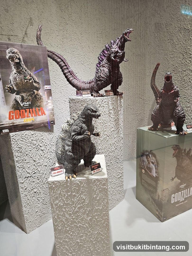 Godzilla Figurines Display
