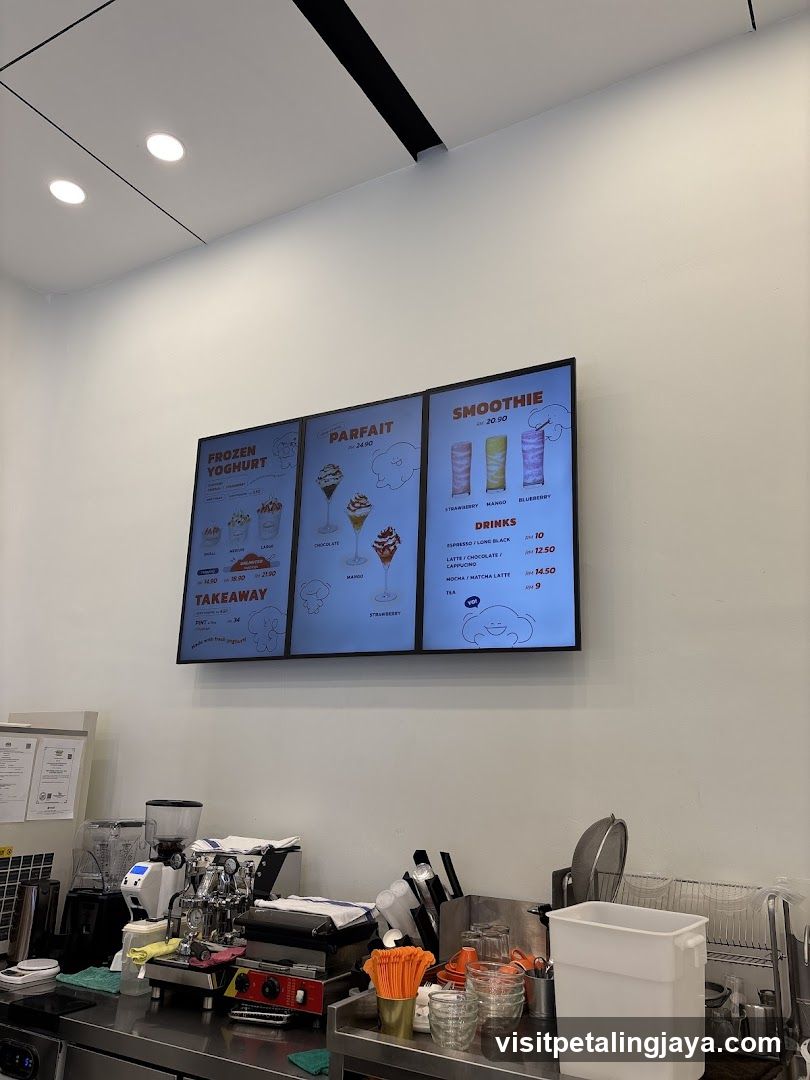 Frozen Yogurt & Smoothie Menu Board