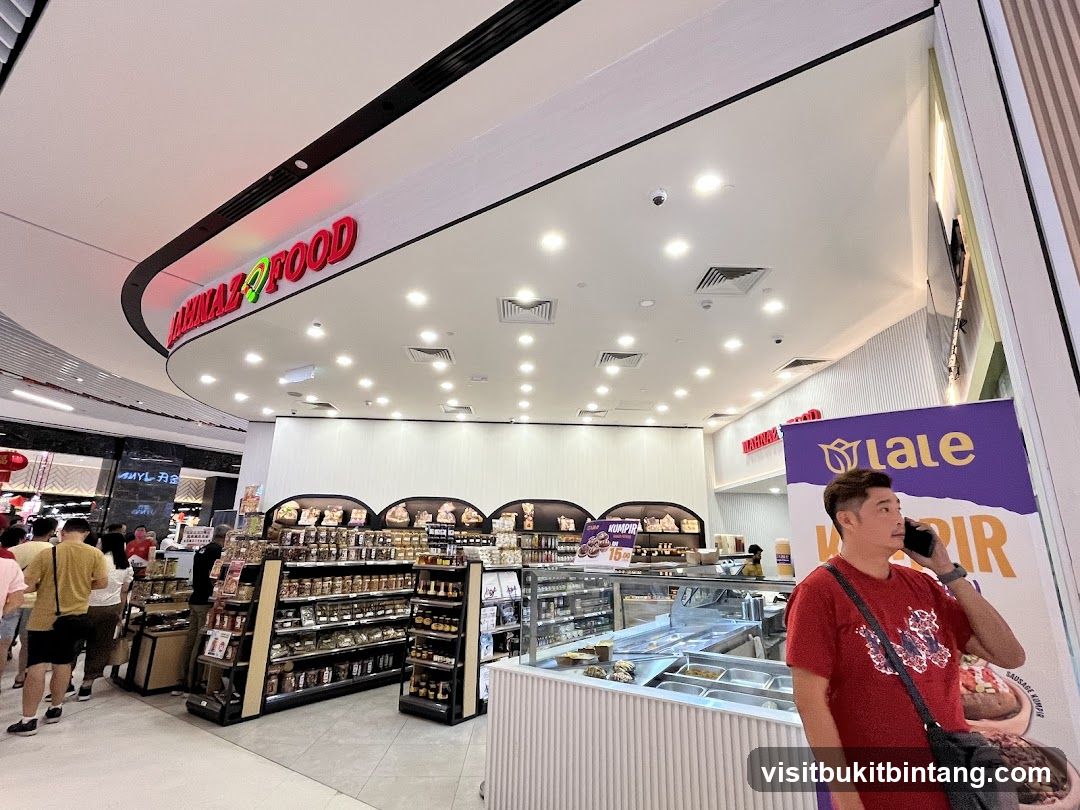 Interior of a food store