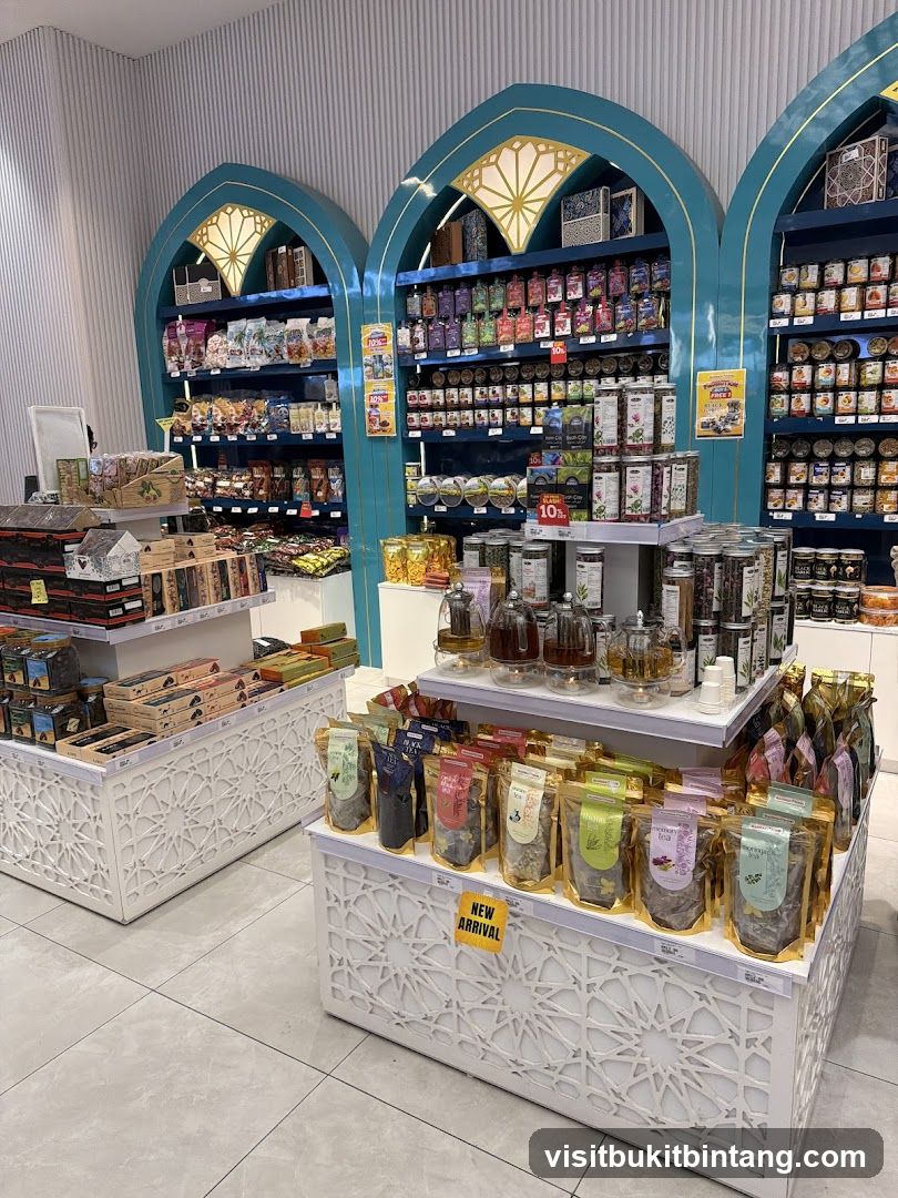 Store Display with Packaged Goods