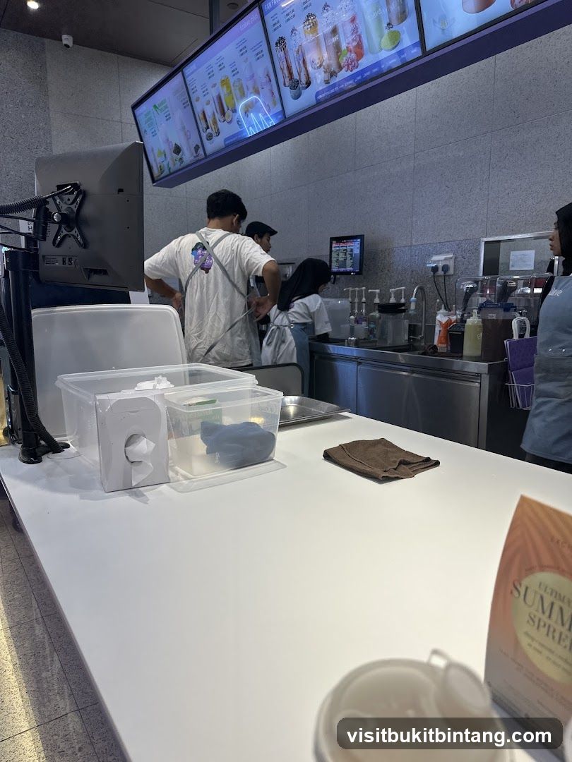 Bubble Tea Shop Counter