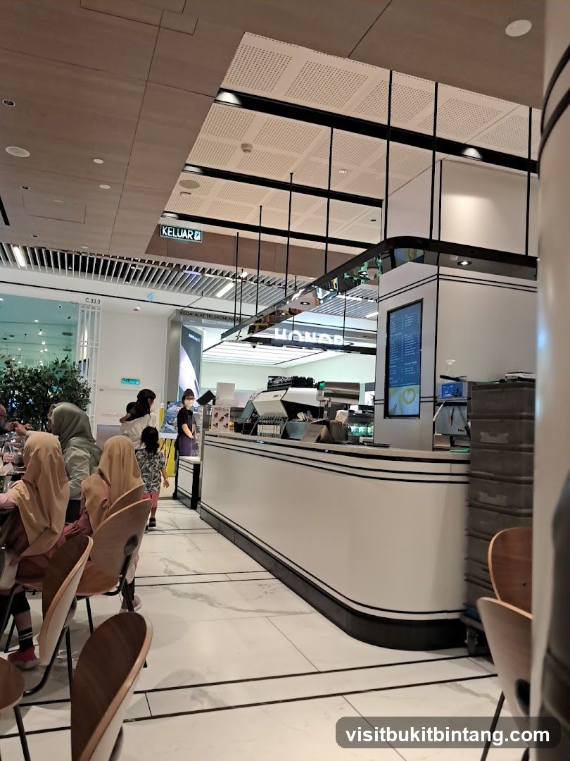 Cafe Interior with Customers