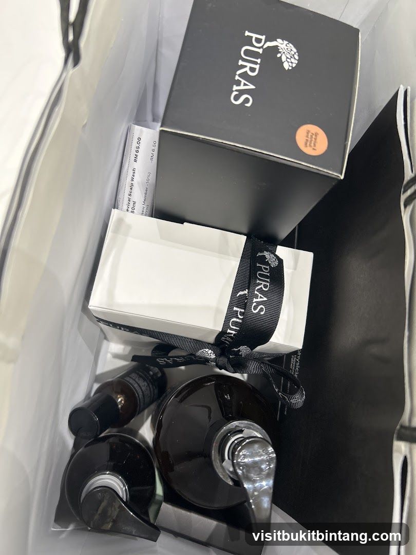 Puras Products in a Shopping Bag