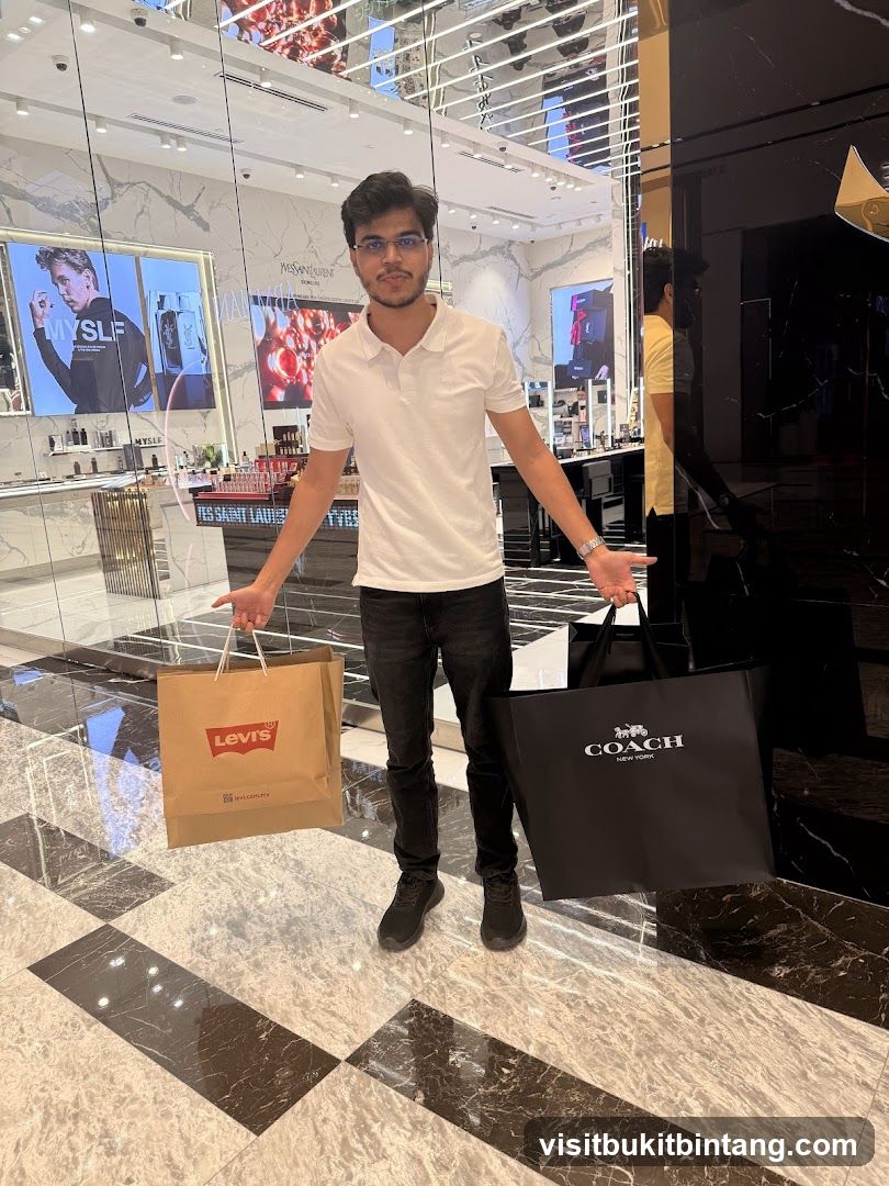 Man with shopping bags