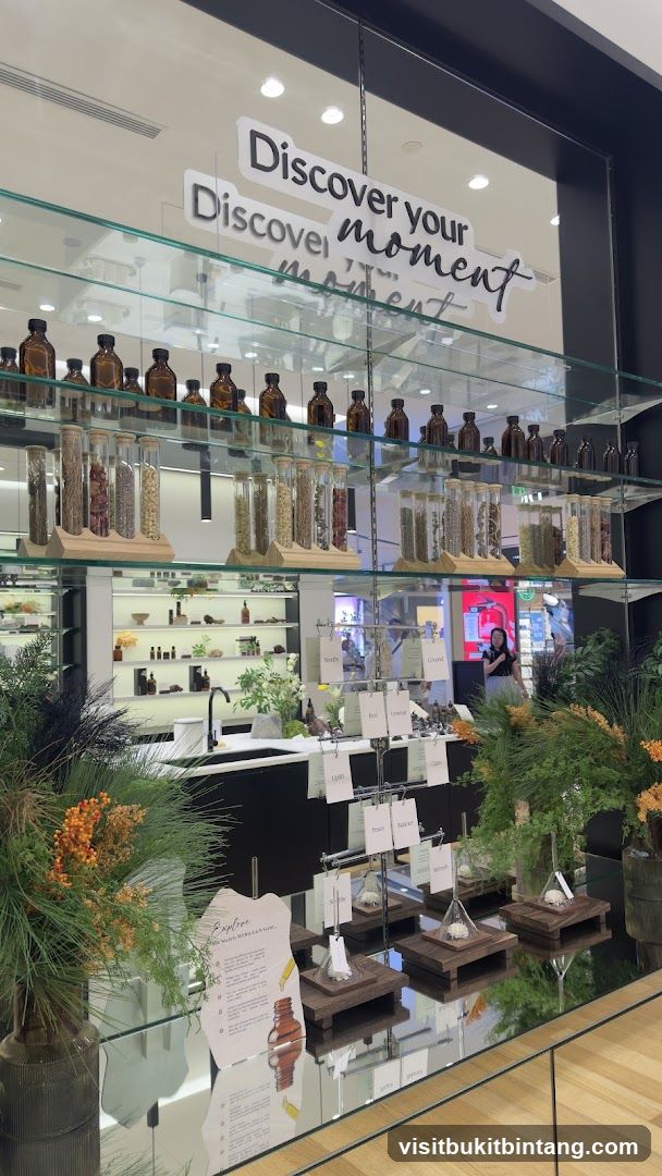 Store Interior with Display Shelves
