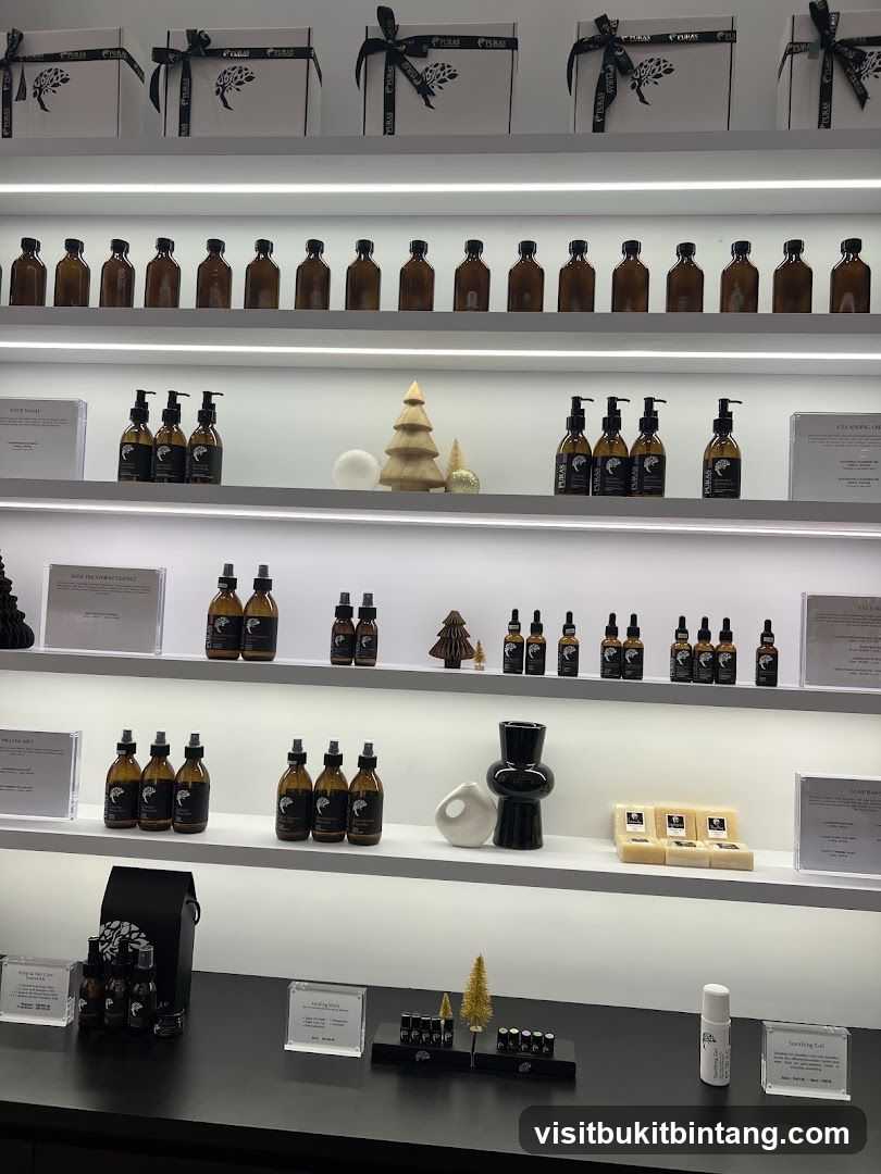 Skincare Products on Display