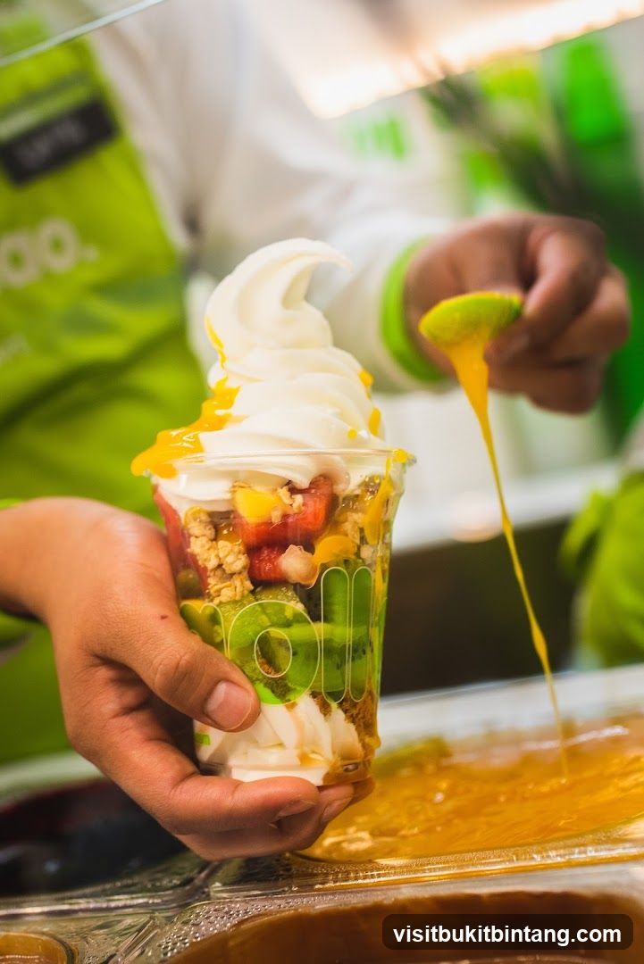 Yogurt Parfait with Fruit and Toppings