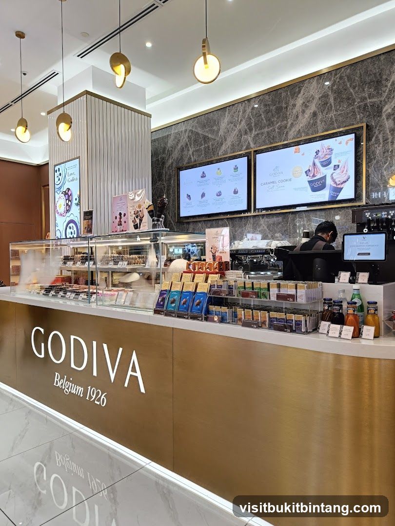 Godiva Chocolate Store Counter