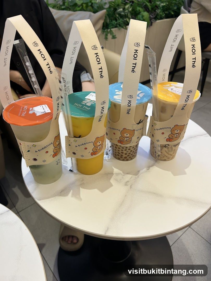 Four Bubble Teas