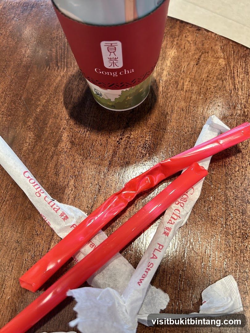 Gong Cha Cup and Straws