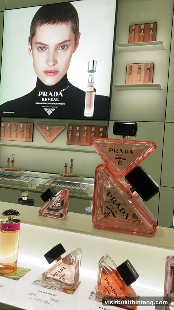 Prada Fragrance Display