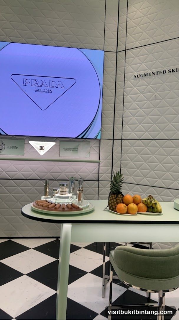 Prada Cosmetics Display