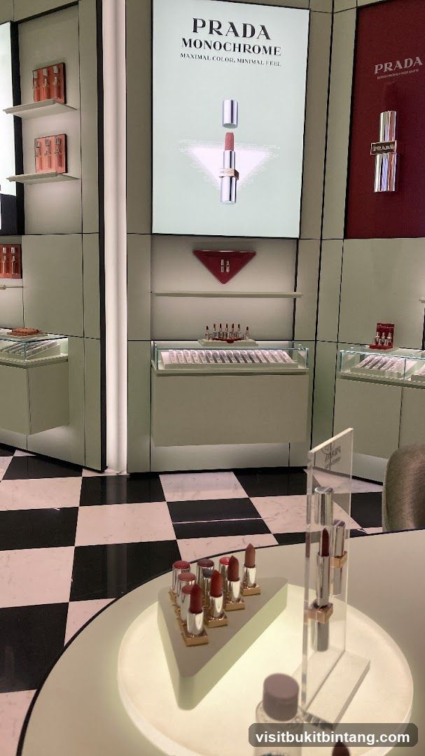 Prada Monochrome Lipstick Display