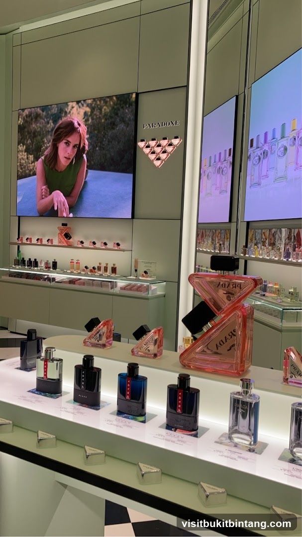 Prada Fragrance Display