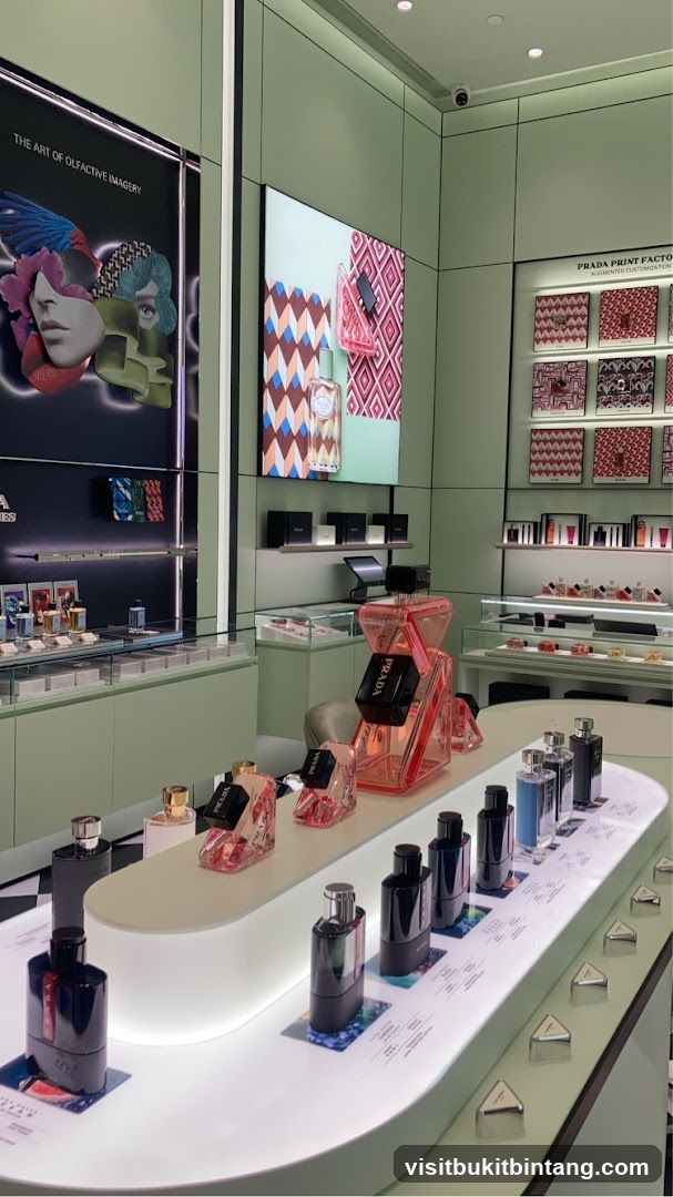 Prada Fragrance Display