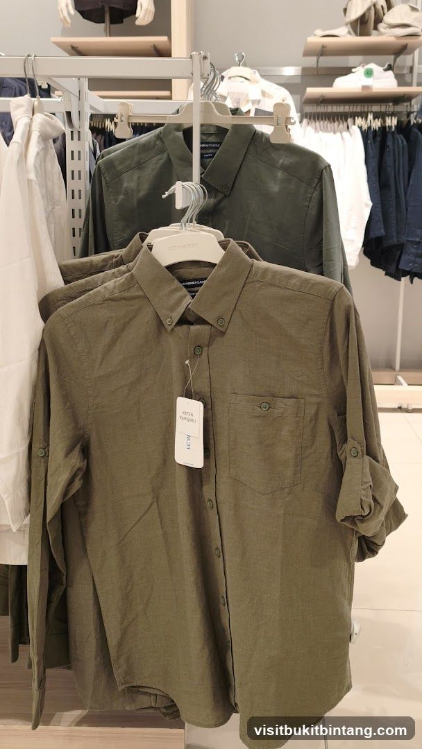 Men's Shirts on Display