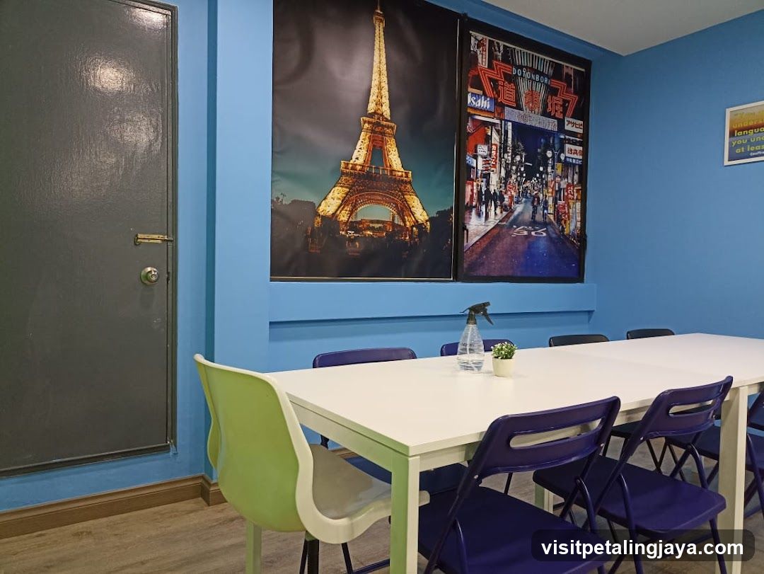 Interior Room with Posters and Table