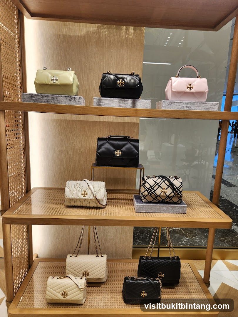 Tory Burch Handbags Display