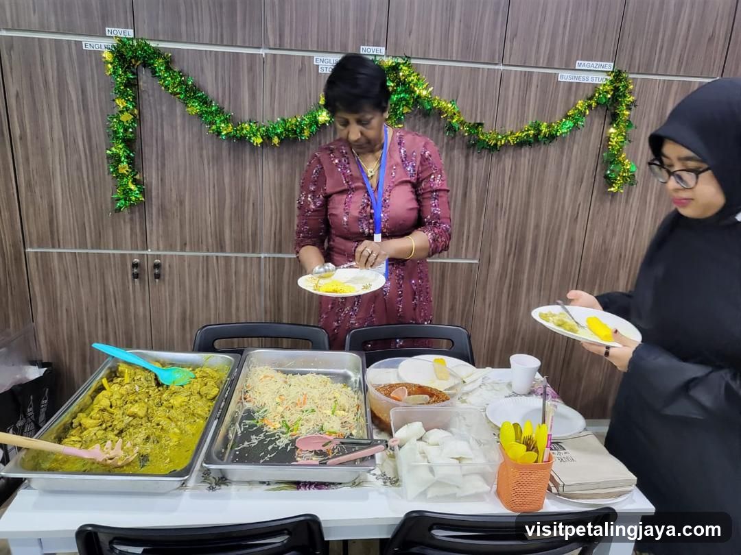 Buffet Food Service Scene