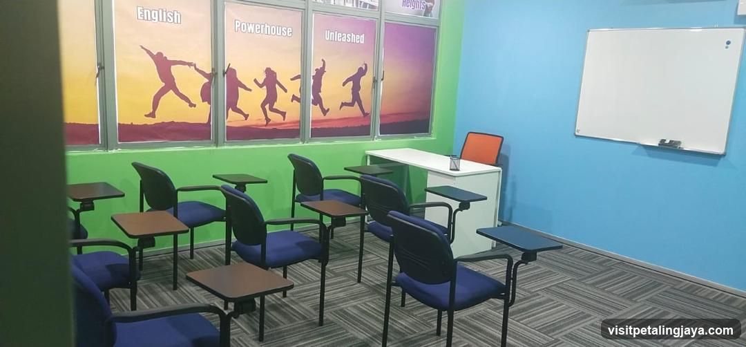 Classroom Interior with Educational Posters