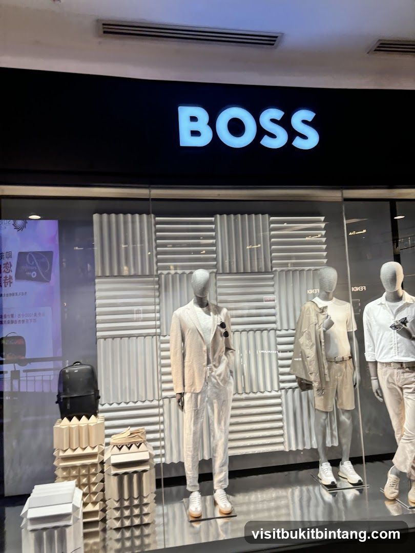BOSS Store Window Display