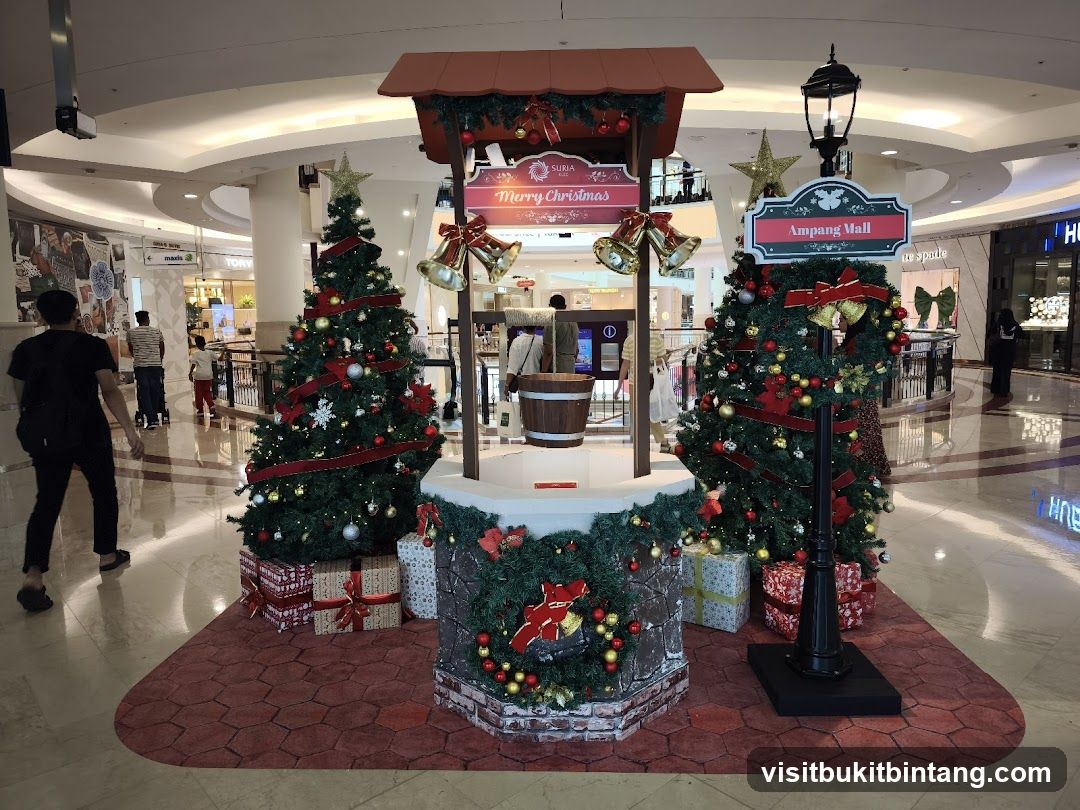 Christmas Decorations in a Mall