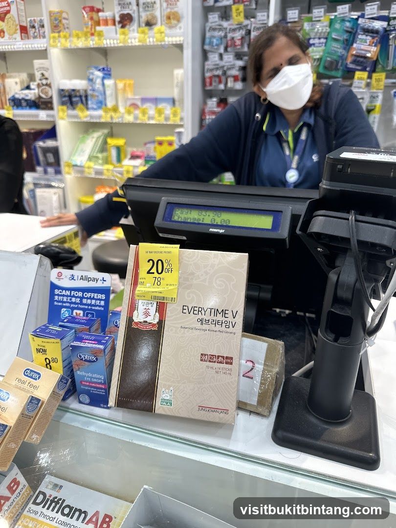 Pharmacy Counter with Products