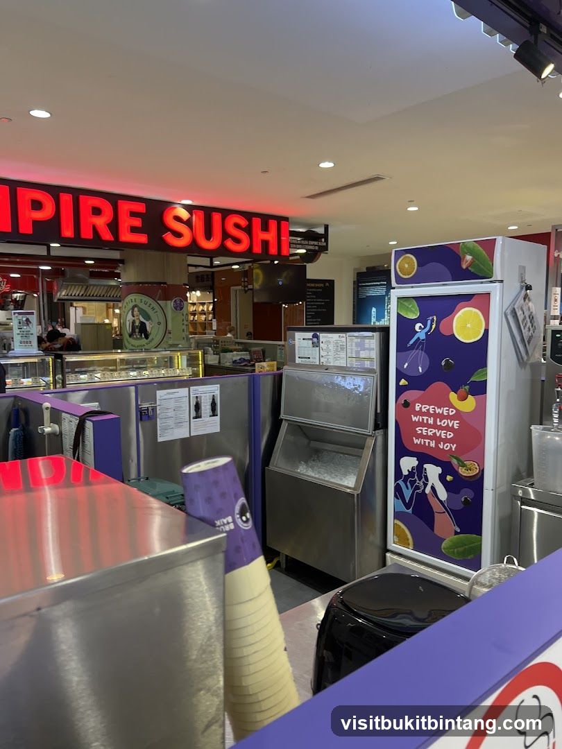 Sushi and Beverage Stall
