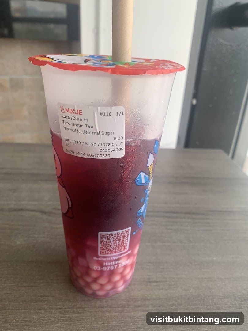 Taro Grape Tea