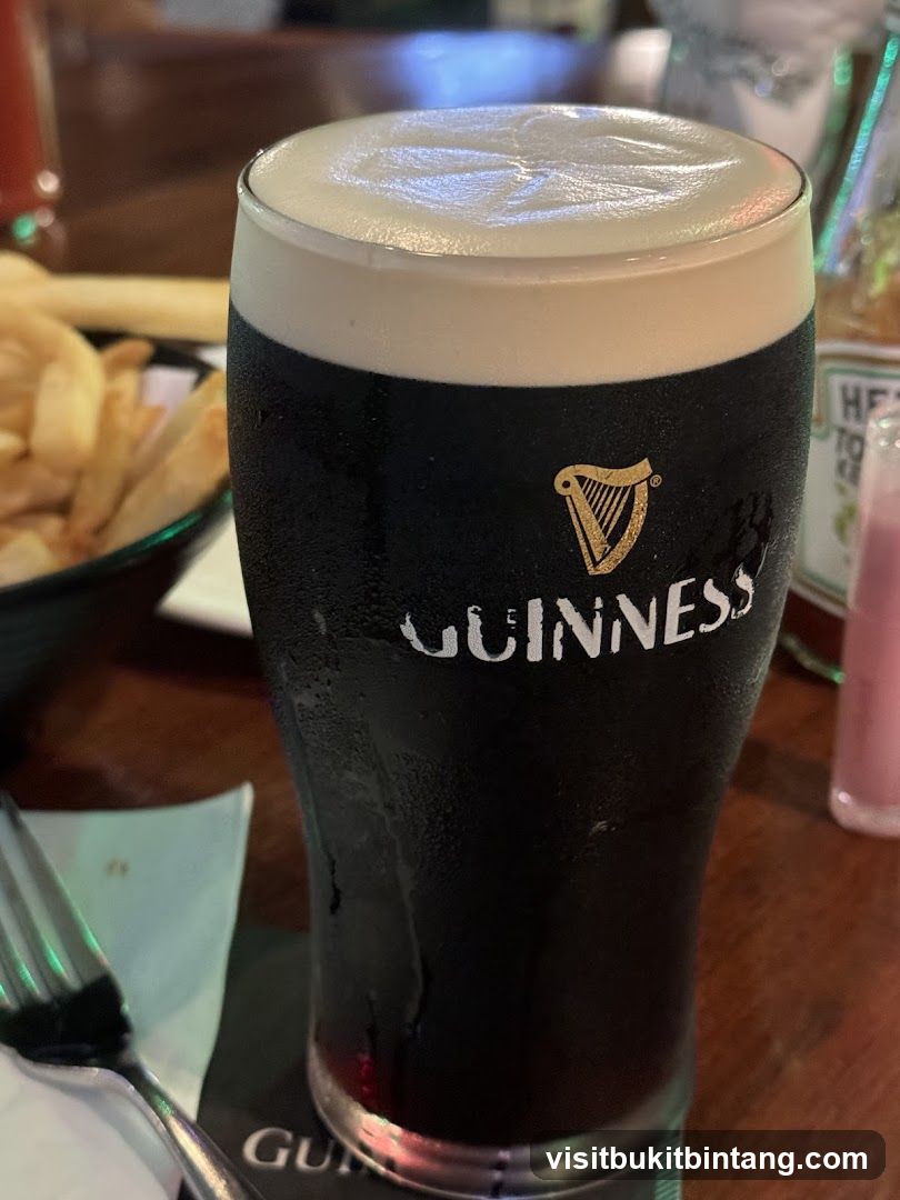 Guinness Beer with Fries
