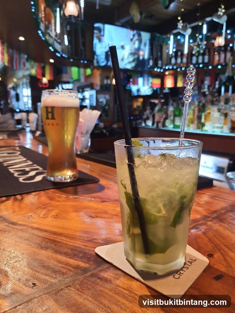Drinks on a Bar Counter