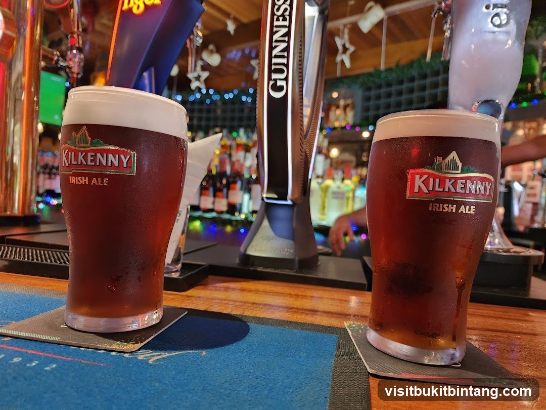 Two glasses of Kilkenny Irish Ale