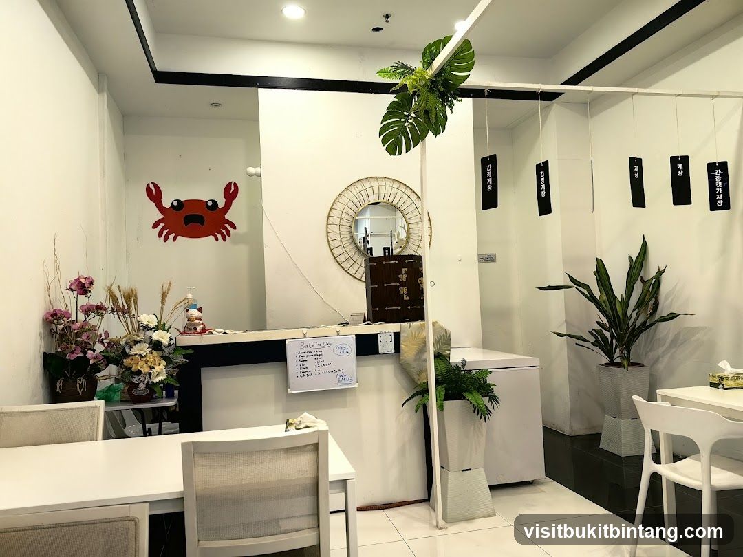 Restaurant Interior with Crab Decoration