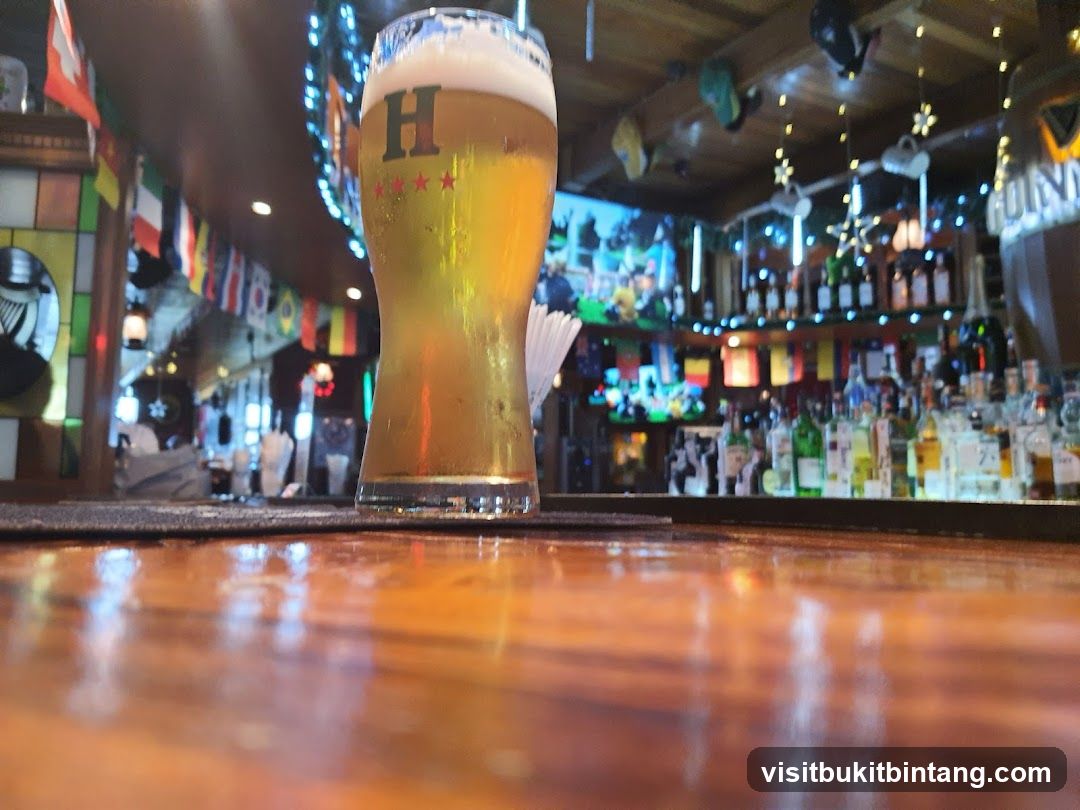 Beer on a Bar Counter