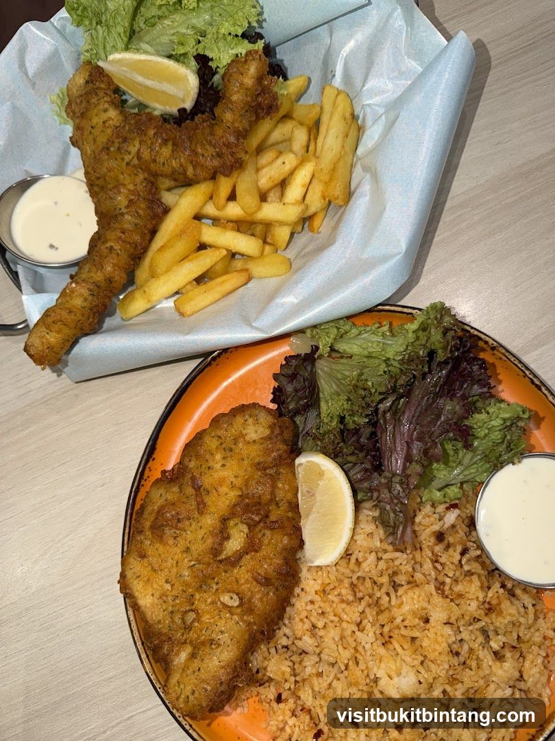 Fish and Chips with Rice
